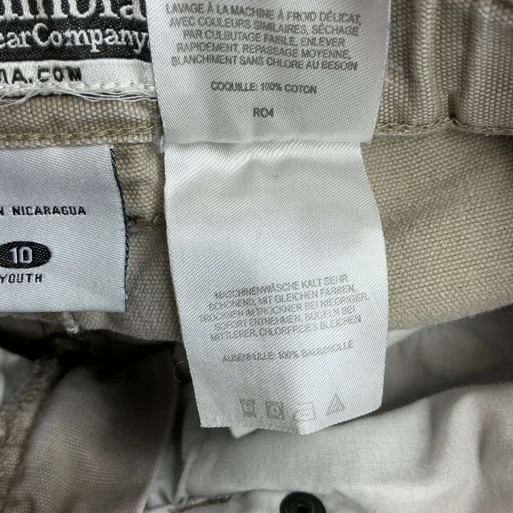 Columbia Khaki Cargo Pants Kids Size 10 Youth Rugged Cotton Canvas Outdoor